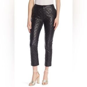 Frame Quilted Leather Pants